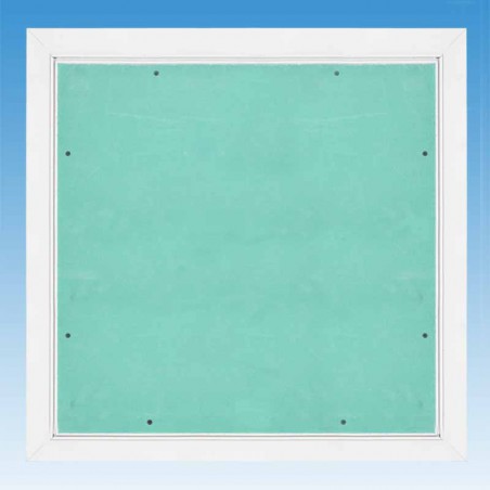 Trappe plâtre cadre alu laqué blanc TVPL400