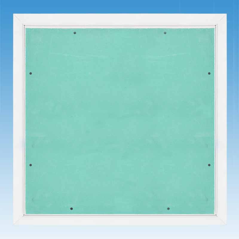 Trappe plâtre cadre alu laqué blanc TVPL500