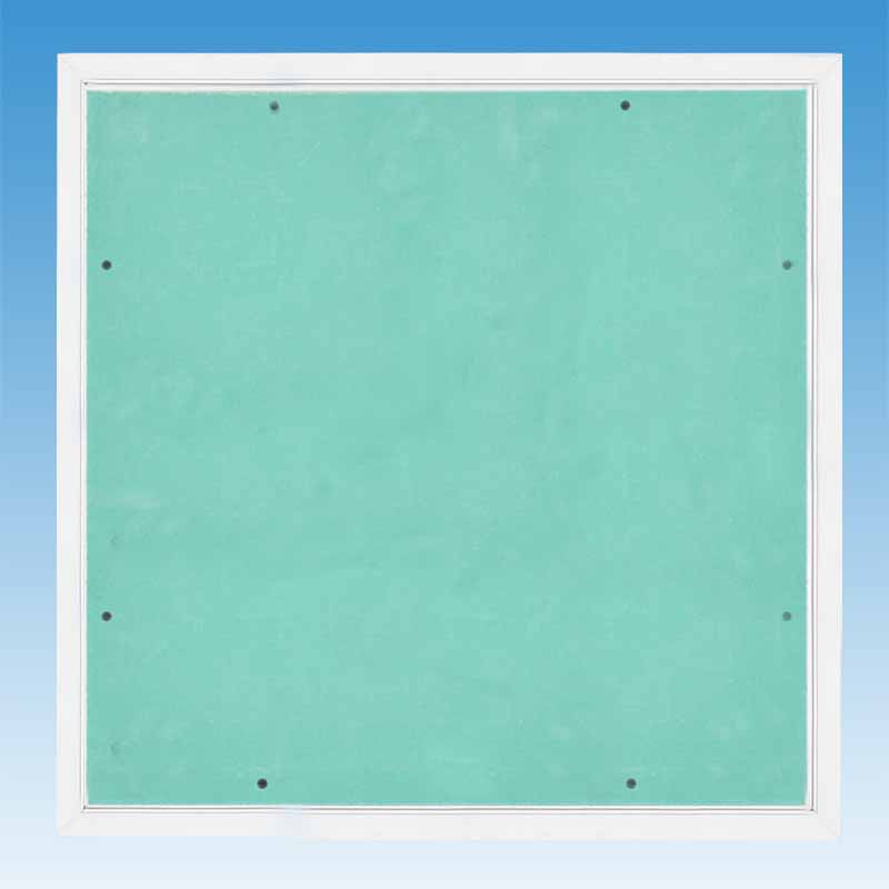 Trappe plâtre cadre alu laqué blanc TVPL600